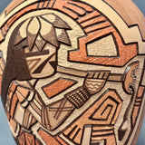 Marty and Elvira Nampeyo Hopi Carved Pot with Kachina Design   (JM32)
