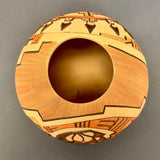 Marty and Elvira Nampeyo Hopi Carved Pot with Kachina Design   (JM32)
