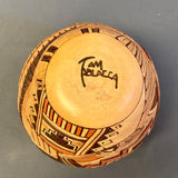 Tom Polacca Hopi Carved Pot with Longhair Kachina Design   (JM33)