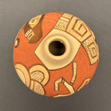 Tom Polacca Hopi Carved Pot with Longhair Kachina  (JM34)