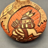 Carla Nampeyo Hopi Carved Pot with Kachina  (JM35)