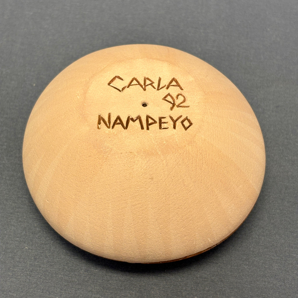 Carla Nampeyo Hopi Carved Seed Pot with Koshare Design  (JM36)