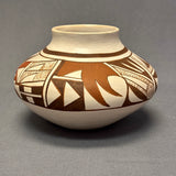 Loretta Navasie, Hopi White Slip Painted Pot  (JM37)