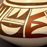 Loretta Navasie, Hopi White Slip Painted Pot  (JM37)