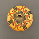 Gloria Mahle, Hopi Painted Pot with Parrot Tail Design  (JM40)