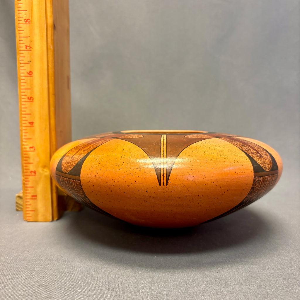 Stetson Setalla, Hopi Wide Painted Pot with Animal Design  (JM41)