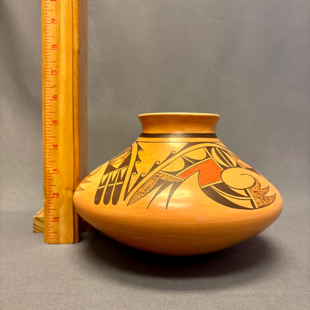 Dawn Navasie, Hopi Painted Pot with Parrot Design  (JM42)