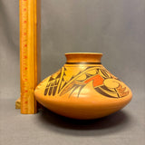 Dawn Navasie, Hopi Painted Pot with Parrot Design  (JM42)