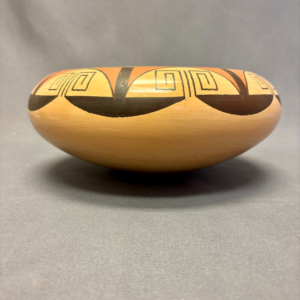 Stetson Setalla, Hopi Wide-Mouth Painted Pot with Cloud Design  (JM43)
