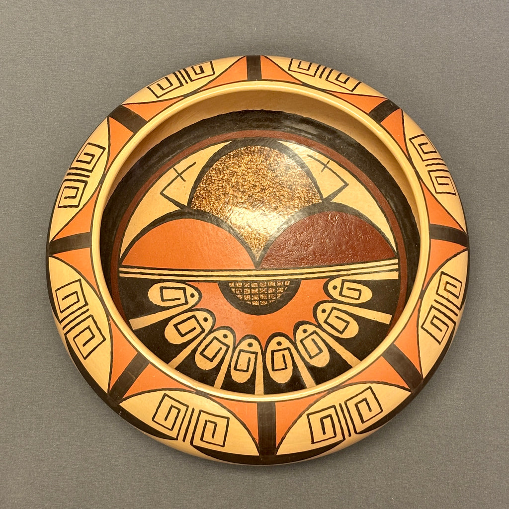 Stetson Setalla, Hopi Wide-Mouth Painted Pot with Cloud Design  (JM43)