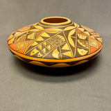 Dee Setalla, Hopi Wide Painted Pot with Pottery Shard Design  (JM44)