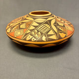 Dee Setalla, Hopi Wide Painted Pot with Pottery Shard Design  (JM44)