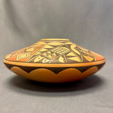 Dee Setalla, Hopi Wide Painted Pot with Pottery Shard Design  (JM44)