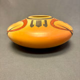 Fawn Garcia Navasie, Hopi Wide Painted Pot with Parrot Design  (JM45)