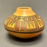 White Swann, Hopi Painted Pot with Geometric Design (JM53)