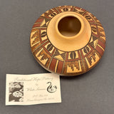 White Swann, Hopi Painted Pot with Geometric Design (JM53)