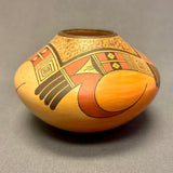 James Nampeyo, Hopi Painted Pot with Parrot Tail Design  (JM55)