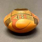 James Nampeyo, Hopi Painted Pot with Parrot Tail Design  (JM55)