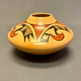 Dawn Navasie, Hopi Painted Pot with Parrot Tail Design  (JM56)