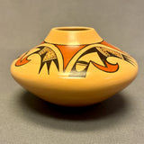 Dawn Navasie, Hopi Painted Pot with Parrot Tail Design  (JM56)