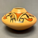 Dawn Navasie, Hopi Painted Pot with Parrot Tail Design  (JM56)