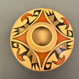 Dawn Navasie, Hopi Painted Pot with Parrot Tail Design  (JM56)