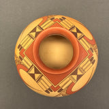 James Nampeyo, Hopi Tall Painted Pot with Parrot Tail Design  (JM58)