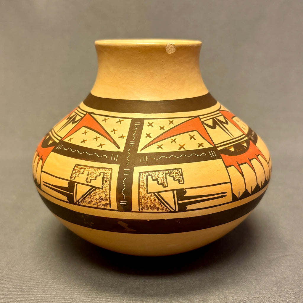 James Nampeyo, Hopi Tall Painted Pot with Eagle Design  (JM59)