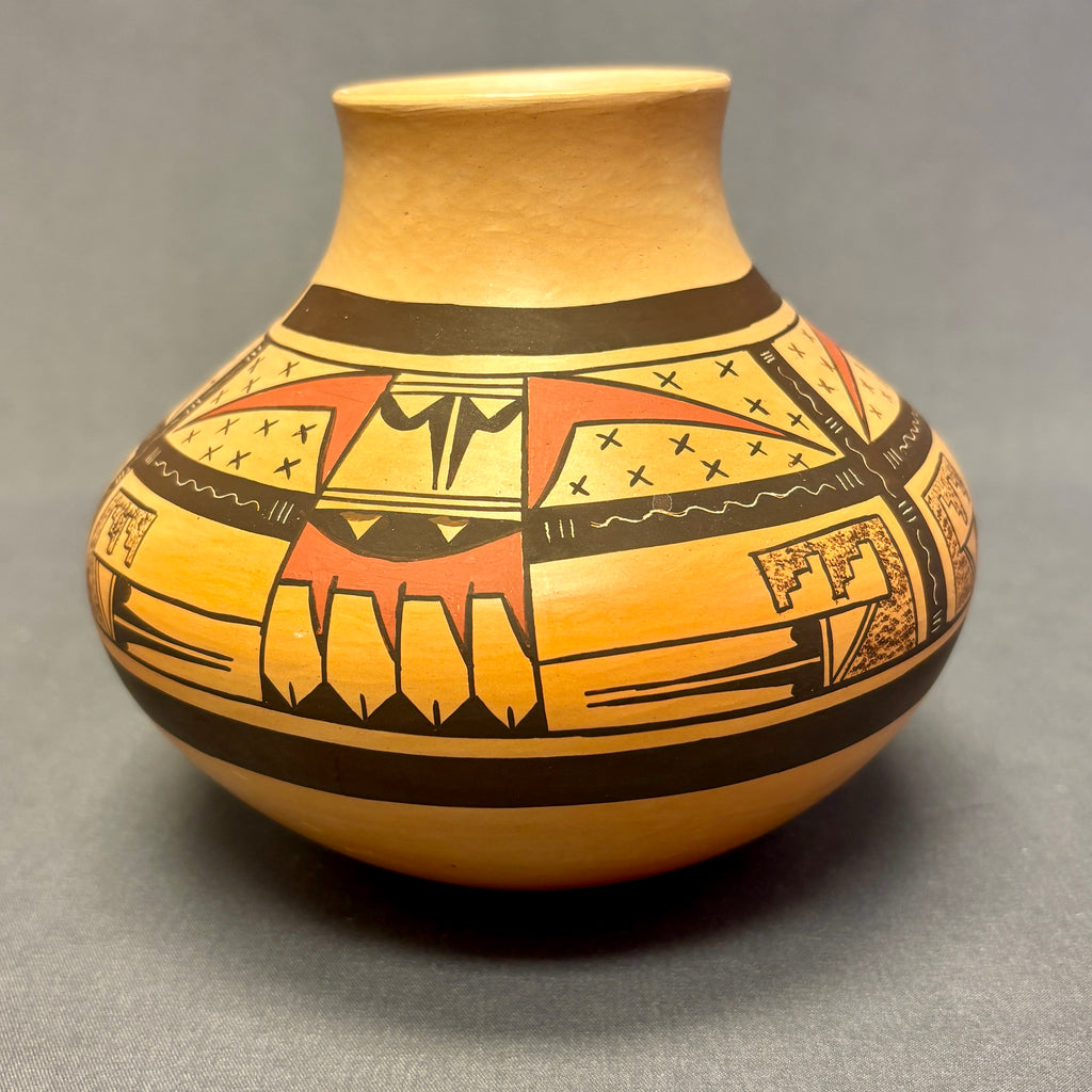James Nampeyo, Hopi Tall Painted Pot with Eagle Design  (JM59)