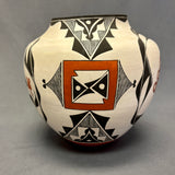 Franklin Peters Vintage Acoma Pueblo Olla with Parrot Design   (JM75)