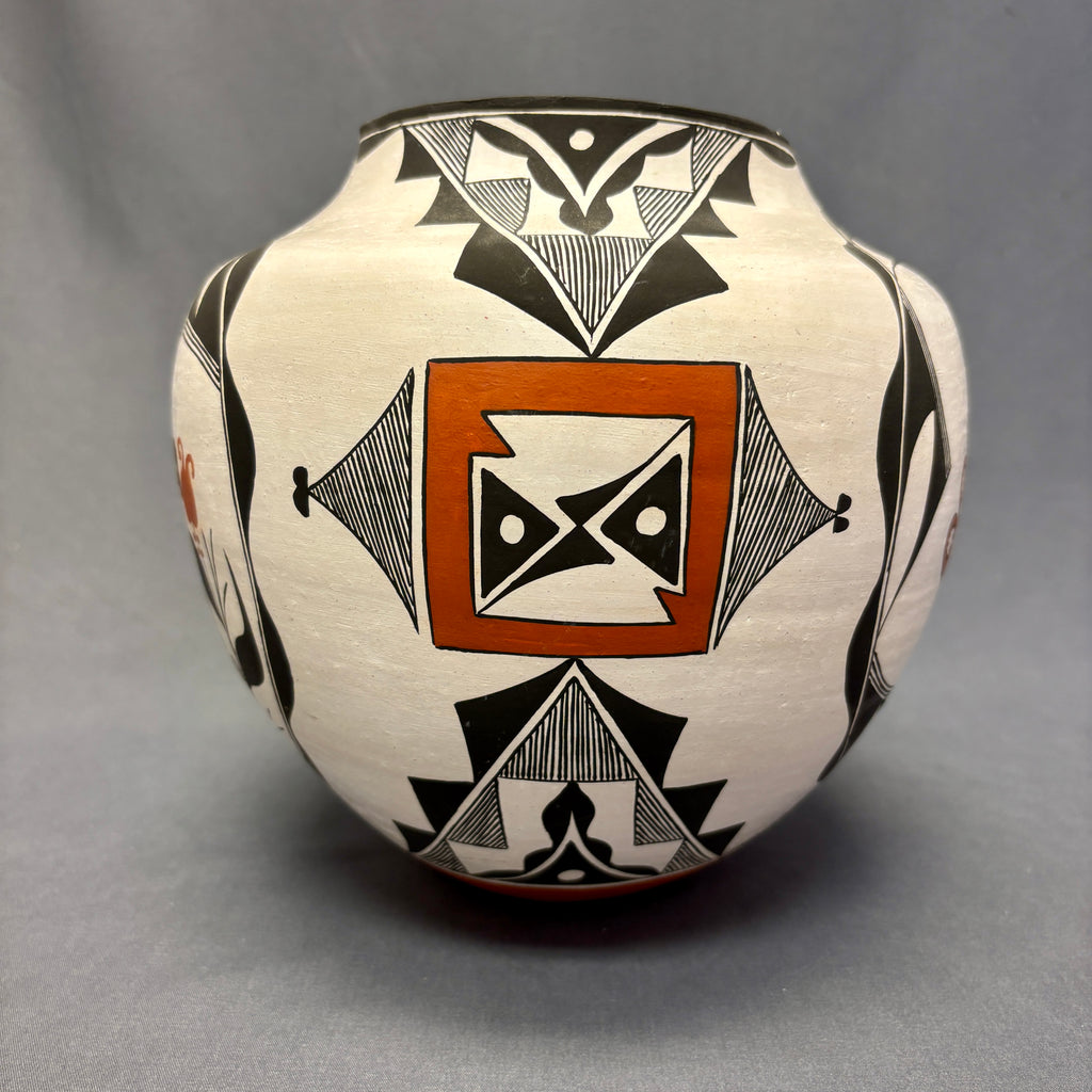 Franklin Peters Vintage Acoma Pueblo Olla with Parrot Design   (JM75)