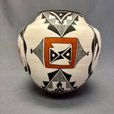 Franklin Peters Vintage Acoma Pueblo Olla with Parrot Design   (JM75)