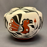 Franklin Peters Vintage Acoma Pueblo Olla with Parrot Design   (JM76)