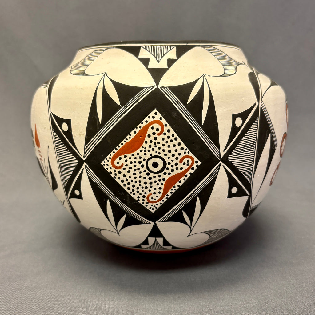 Franklin Peters Vintage Acoma Pueblo Olla with Parrot Design   (JM76)