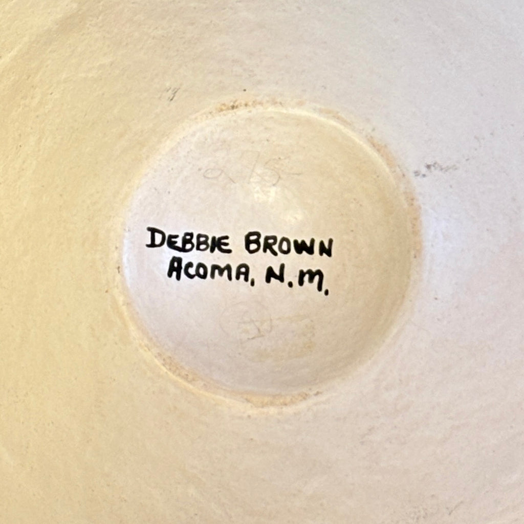 Debbie Brown Vintage Acoma Pueblo Painted Olla with Bear Fetish Design   (JM77)
