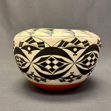 Franklin Peters Vintage Acoma Pueblo Painted Pot with Geometric Design   (JM79)