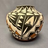 Myron Estevan Vintage Acoma Pueblo Painted Pot with Geometric Design   (JM84)