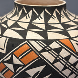 Myron Estevan Vintage Acoma Pueblo Painted Pot with Geometric Design   (JM84)