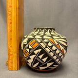 Myron Estevan Vintage Acoma Pueblo Painted Pot with Geometric Design   (JM84)