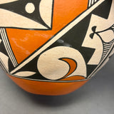 Rachel Aragon Acoma Pueblo Painted Olla with Geometric Design   (JM86)