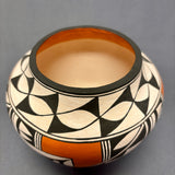 Rachel Aragon Acoma Pueblo Painted Olla with Geometric Design   (JM86)