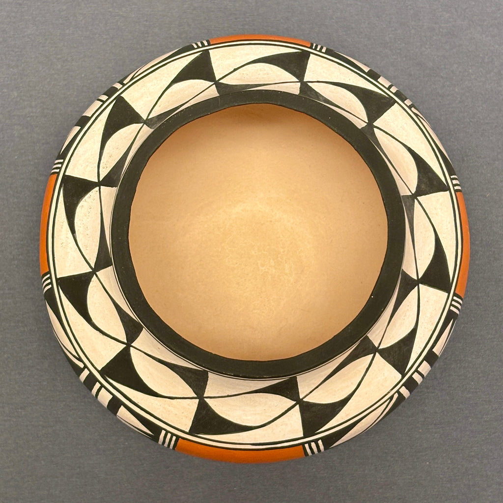 Rachel Aragon Acoma Pueblo Painted Olla with Geometric Design   (JM86)