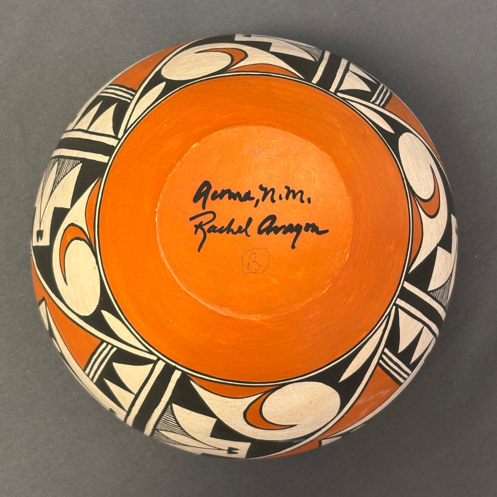 Rachel Aragon Acoma Pueblo Painted Olla with Geometric Design   (JM86)