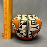 Rachel Aragon Acoma Pueblo Painted Olla with Geometric Design   (JM86)