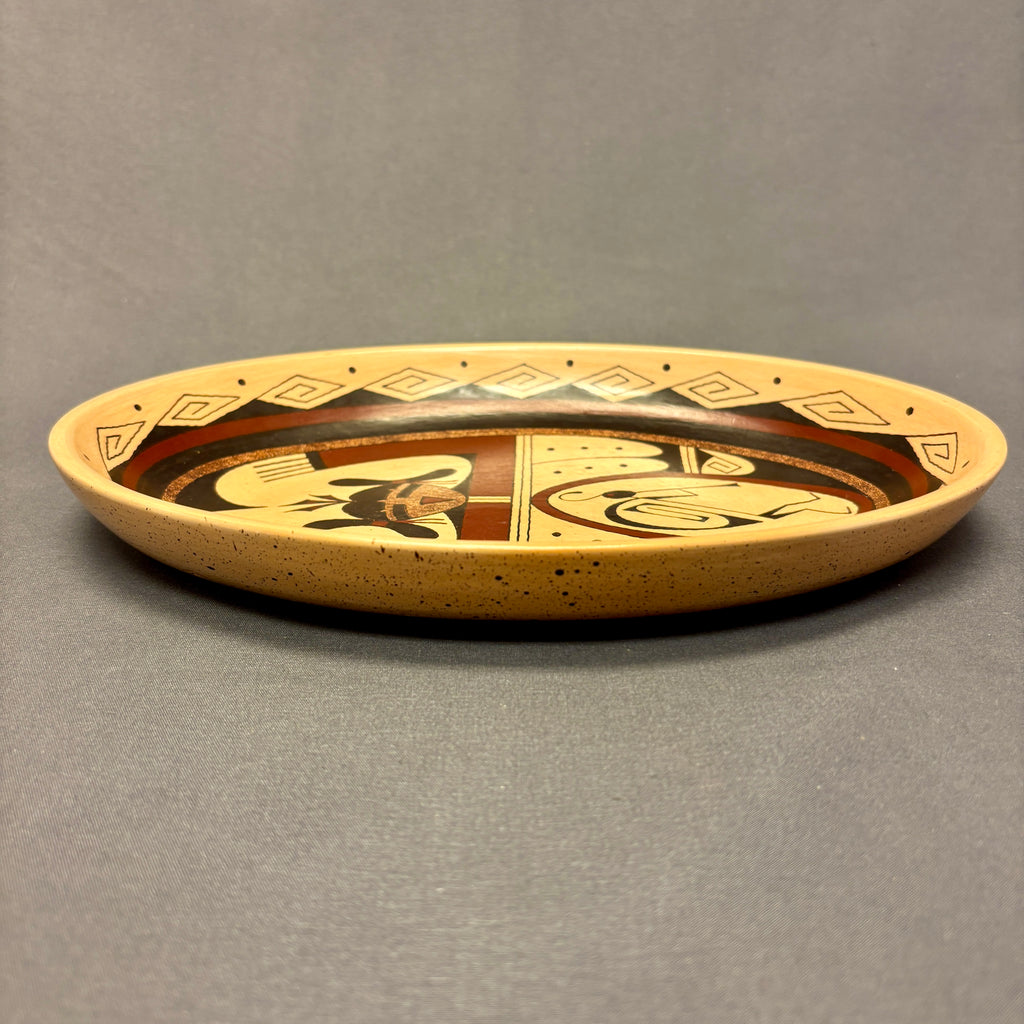 Stetson Setalla, Hopi Painted Oval Pottery Dish  (JM123)