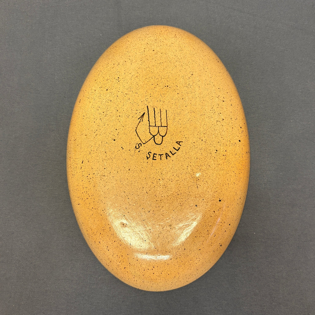Stetson Setalla, Hopi Painted Oval Pottery Dish  (JM123)