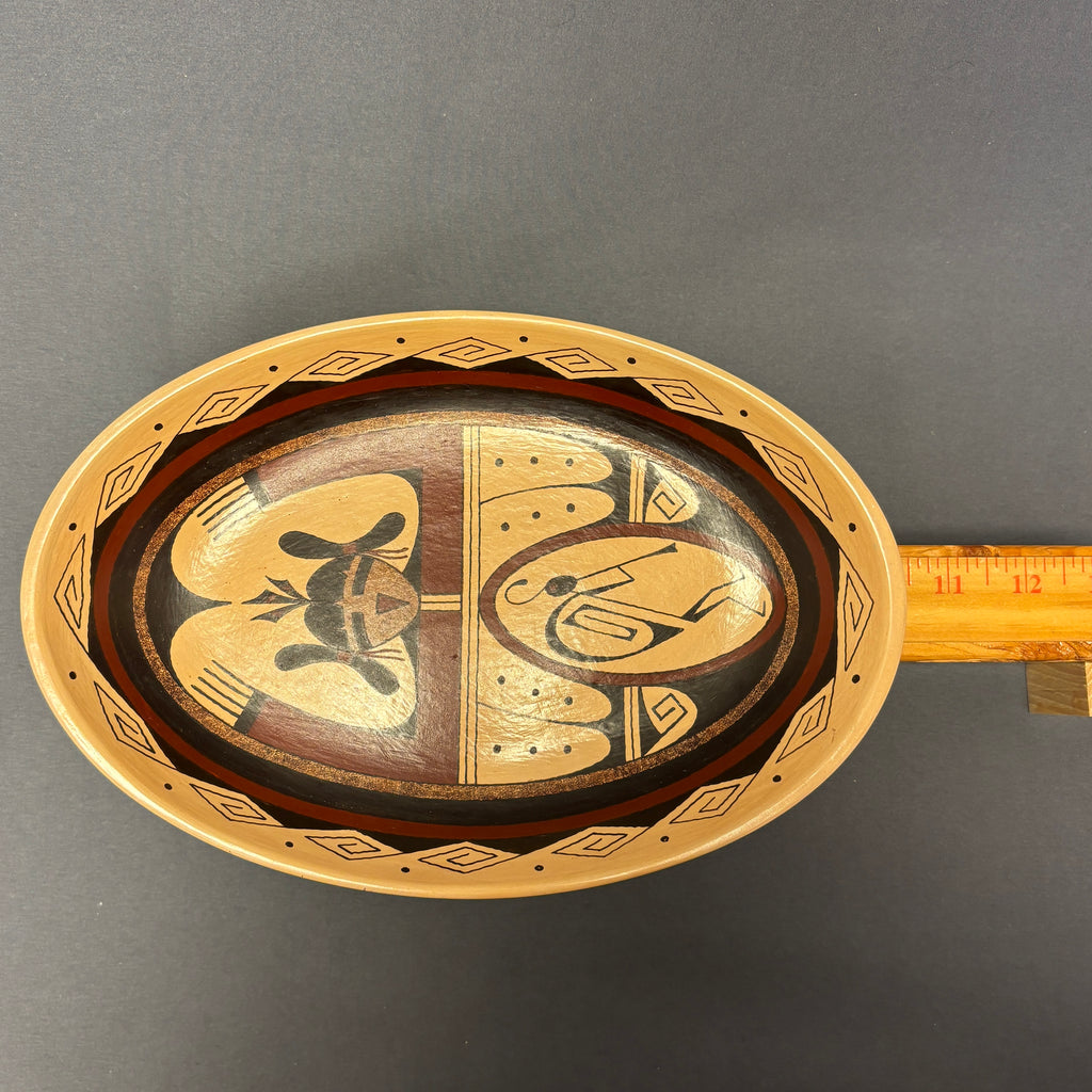 Stetson Setalla, Hopi Painted Oval Pottery Dish  (JM123)