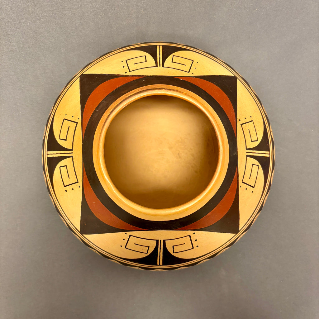Stetson Setalla, Hopi Large Painted Pot with water Design  (JM122)