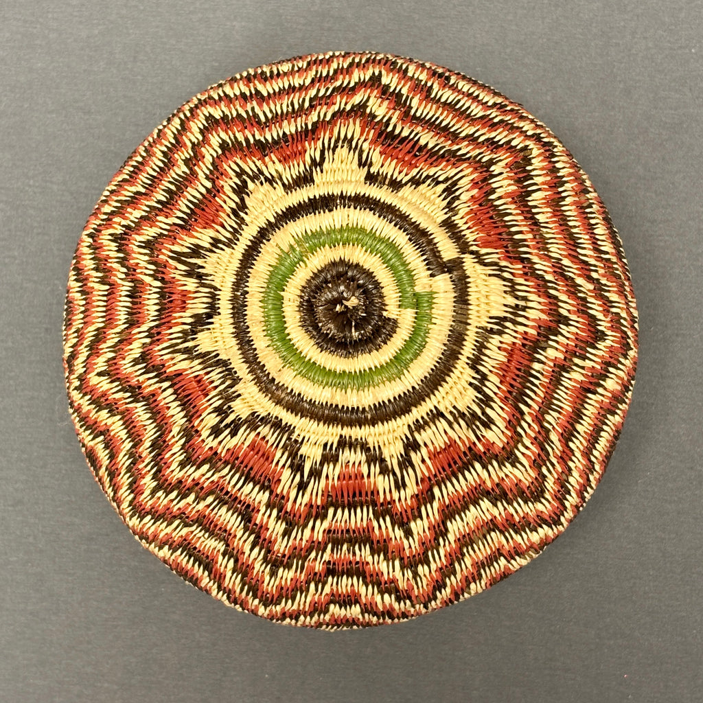 Vintage Wounaan and Embera Basket with Geometric Design, Panama   (JFB7)
