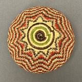 Vintage Wounaan and Embera Basket with Geometric Design, Panama   (JFB7)